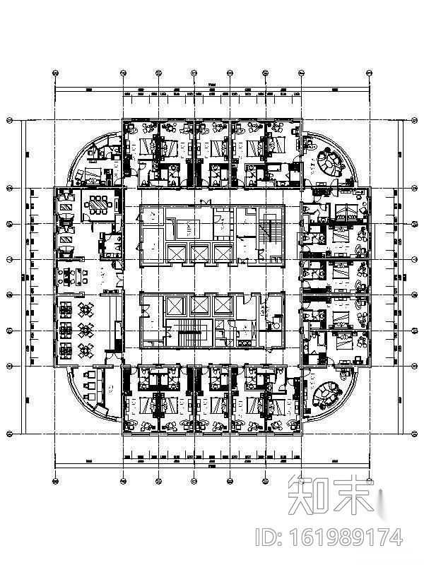 [北京]四星级酒店客房精装施工图cad施工图下载【ID:161989174】
