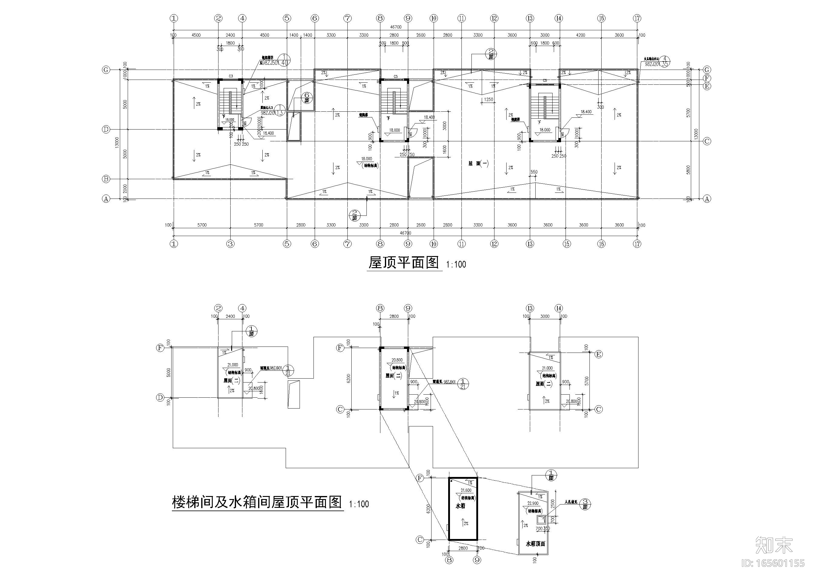 [深圳]福永镇凤凰村第三工业区公寓方案图cad施工图下载【ID:165601155】