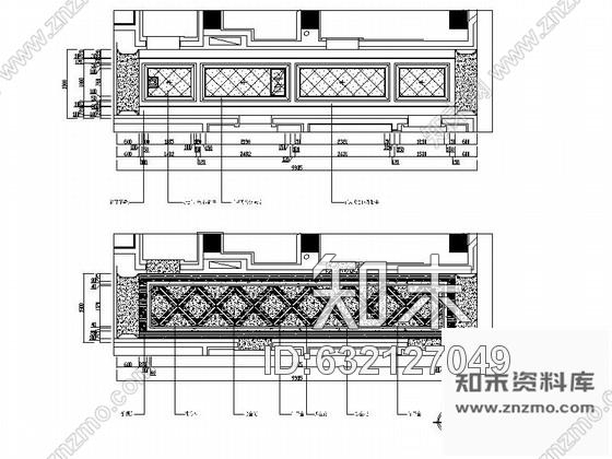 施工图重庆某奢华KTV走廊D装修图cad施工图下载【ID:632127049】