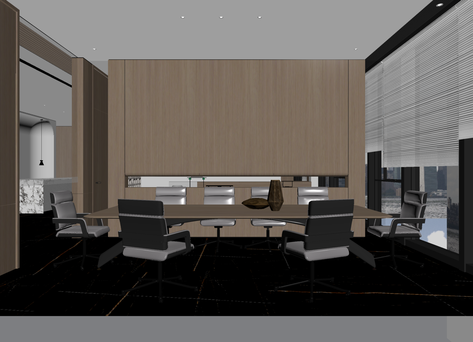 现代会议室3D模型下载【ID:1214389119】