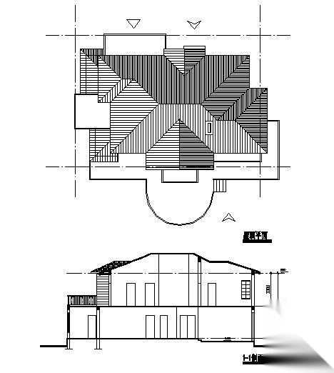 某二层钢结构别墅建筑方案图施工图下载【ID:149918175】