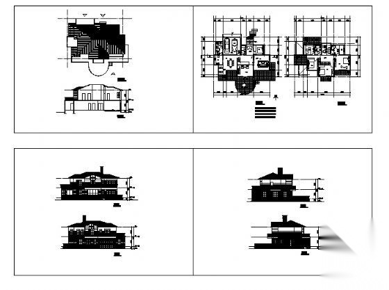 某二层钢结构别墅建筑方案图施工图下载【ID:149918175】