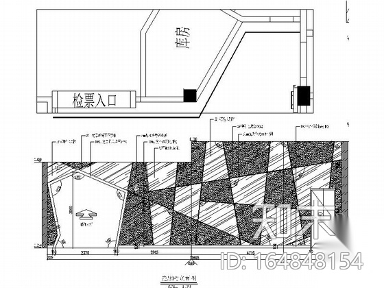 某电影院公共区域及卫生间室内装修施工图（含效果）施工图下载【ID:164848154】