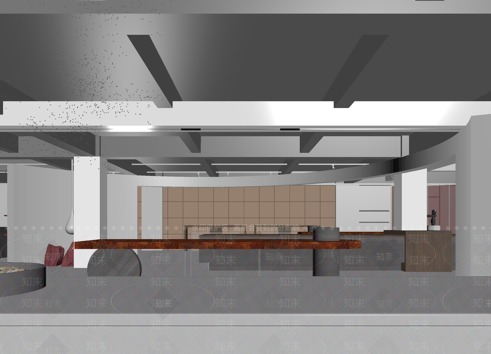 现代办公大厅3D模型下载【ID:1214707430】