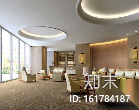 现代简约设计办公室设计施工图（含施工图)cad施工图下载【ID:161784187】