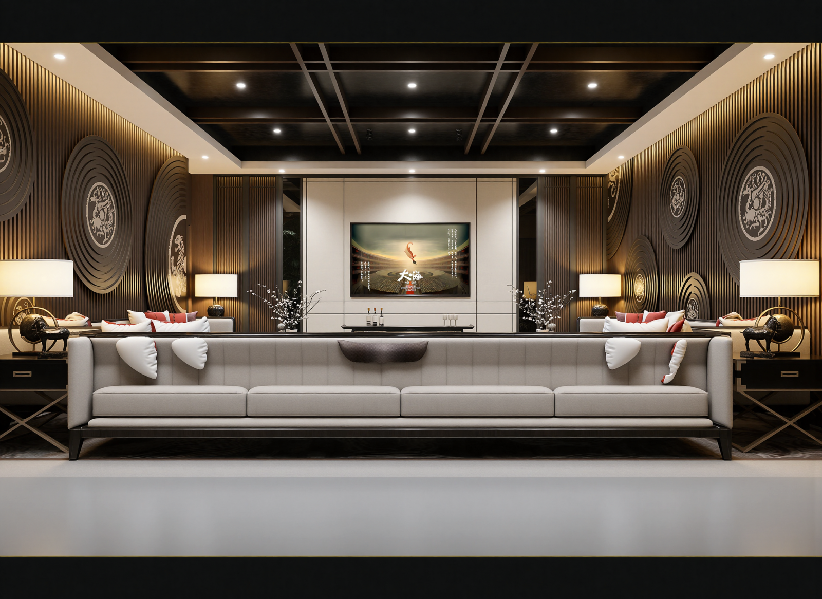 新中式家具展厅3D模型下载【ID:1214326309】