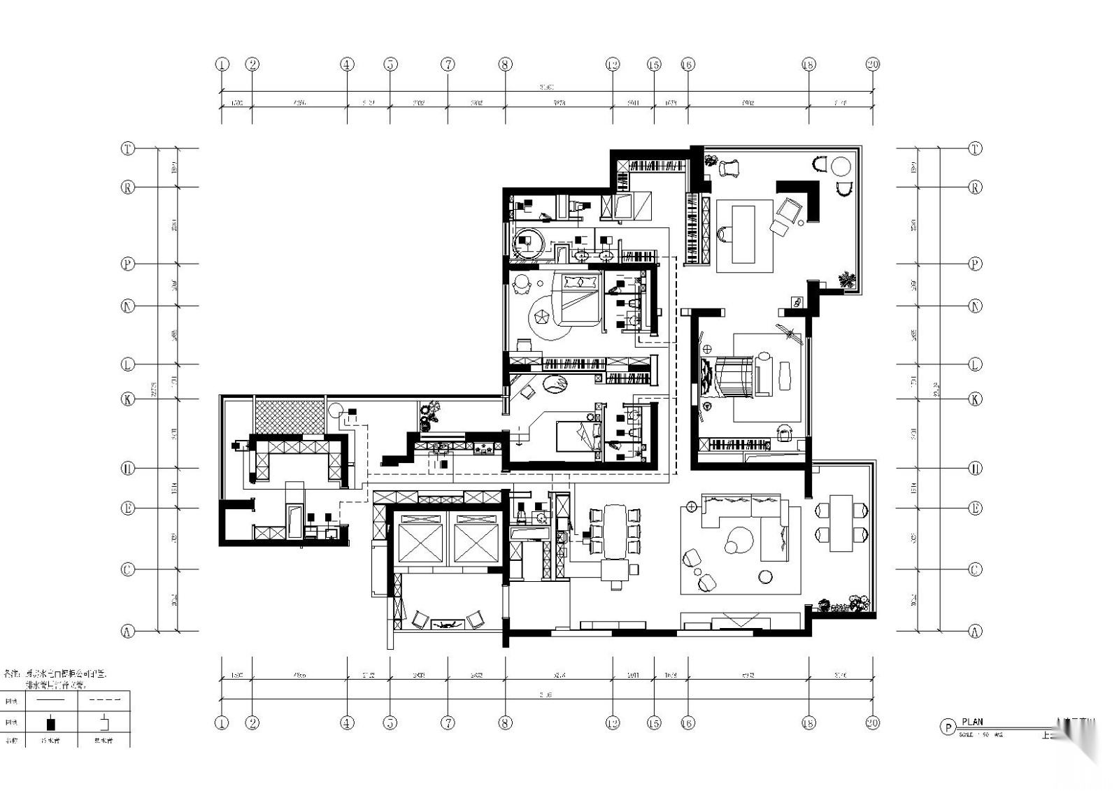 [上海]汤臣一品现代轻奢住宅施工图+效果图cad施工图下载【ID:160015163】