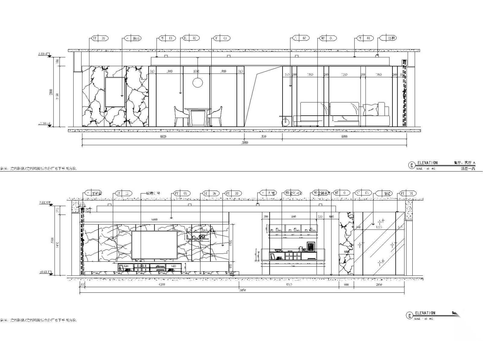 [上海]汤臣一品现代轻奢住宅施工图+效果图cad施工图下载【ID:160015163】