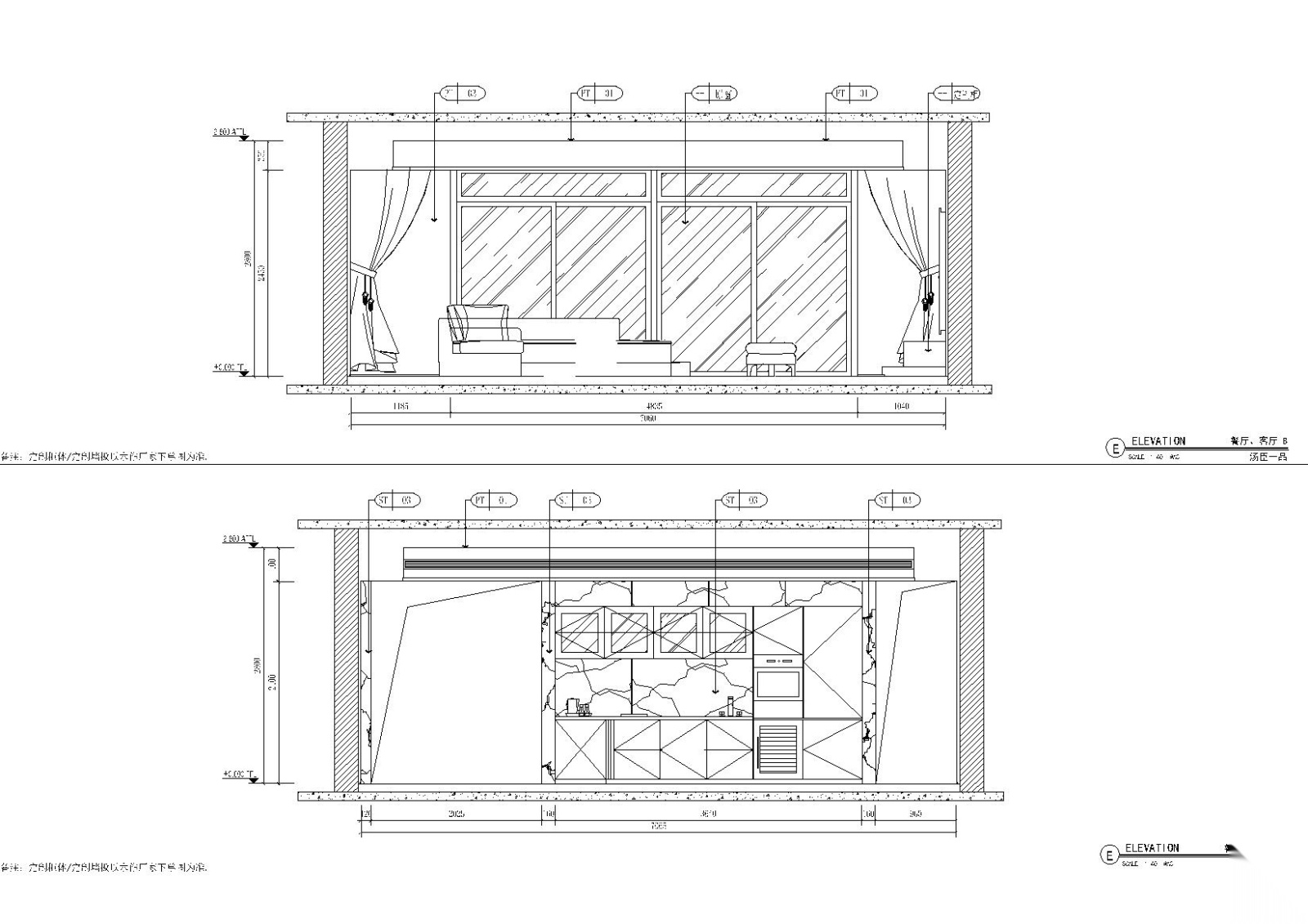 [上海]汤臣一品现代轻奢住宅施工图+效果图cad施工图下载【ID:160015163】