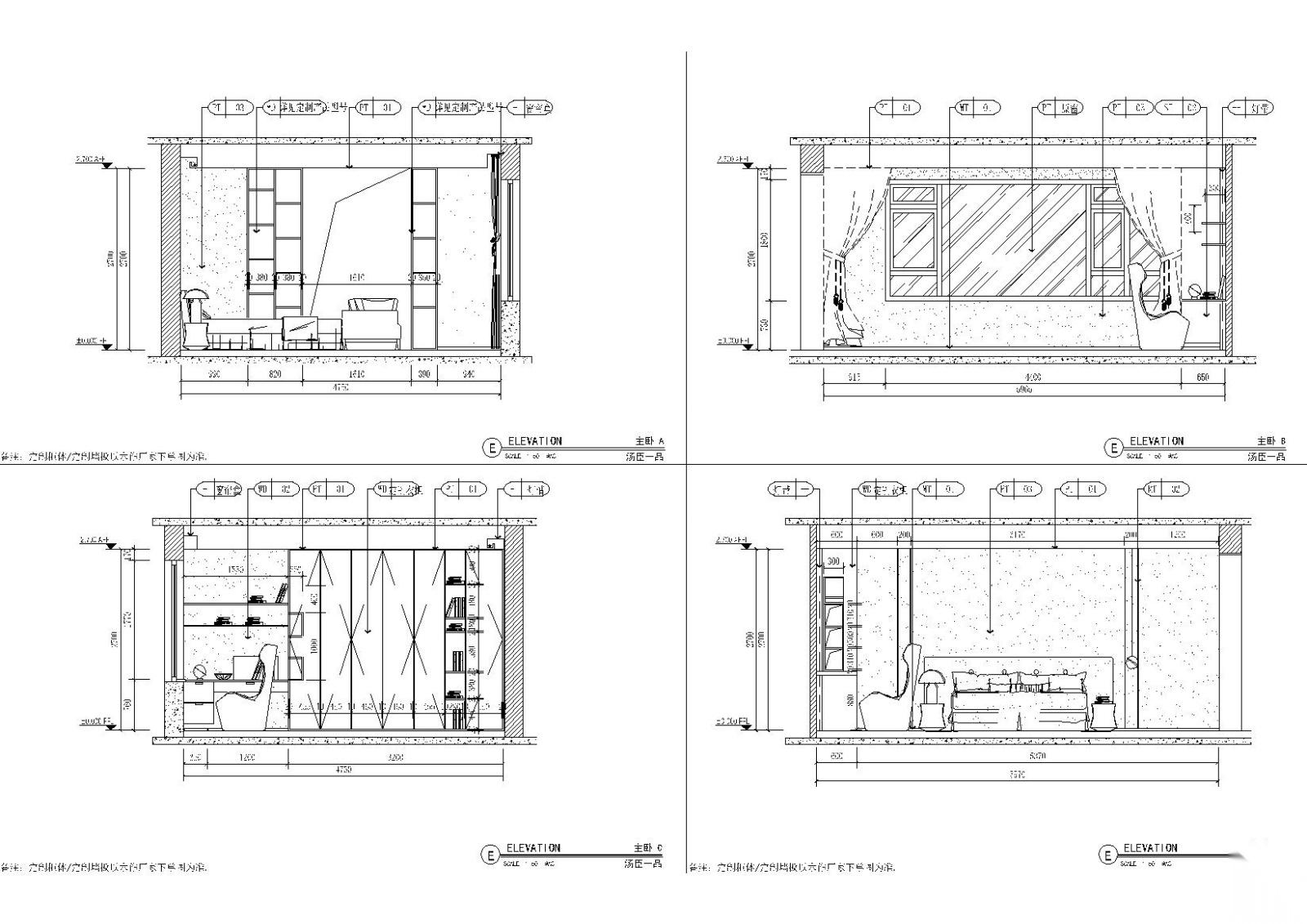 [上海]汤臣一品现代轻奢住宅施工图+效果图cad施工图下载【ID:160015163】