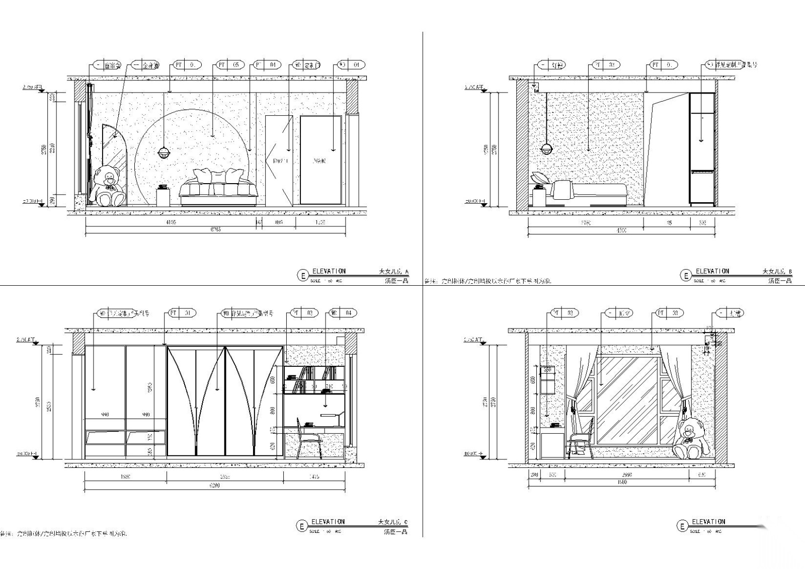 [上海]汤臣一品现代轻奢住宅施工图+效果图cad施工图下载【ID:160015163】