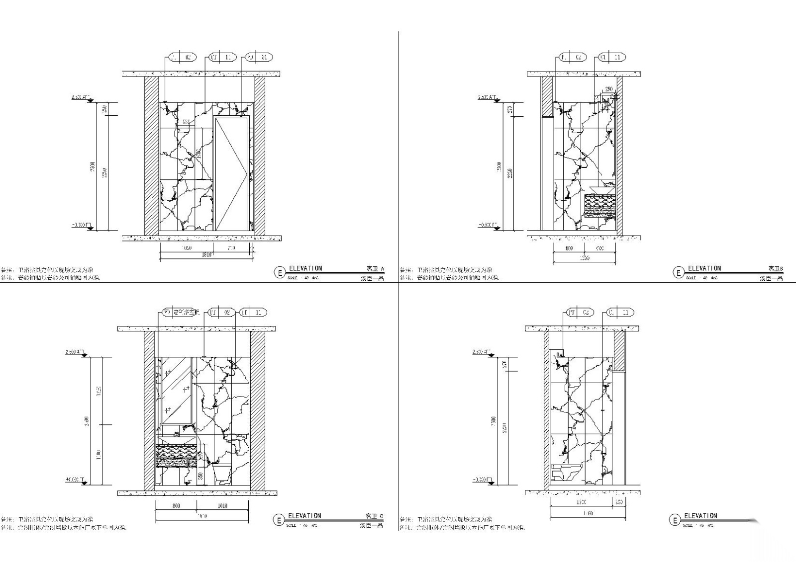 [上海]汤臣一品现代轻奢住宅施工图+效果图cad施工图下载【ID:160015163】