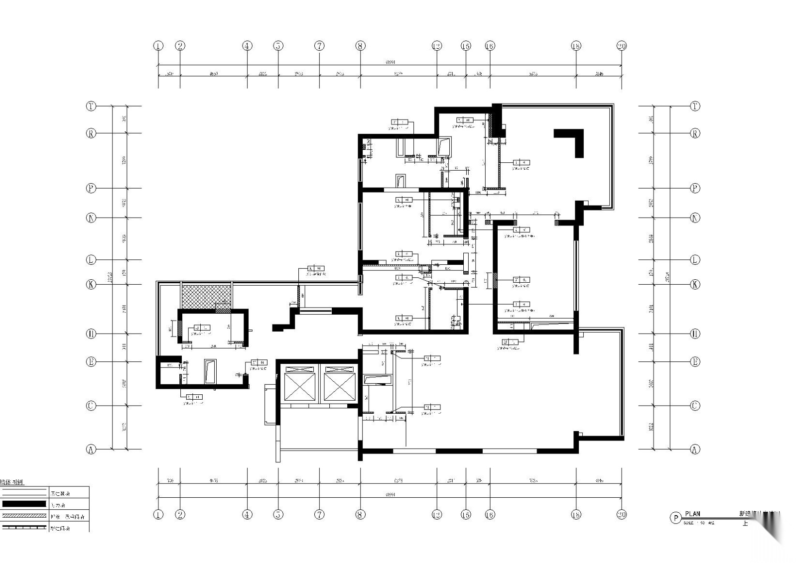 [上海]汤臣一品现代轻奢住宅施工图+效果图cad施工图下载【ID:160015163】