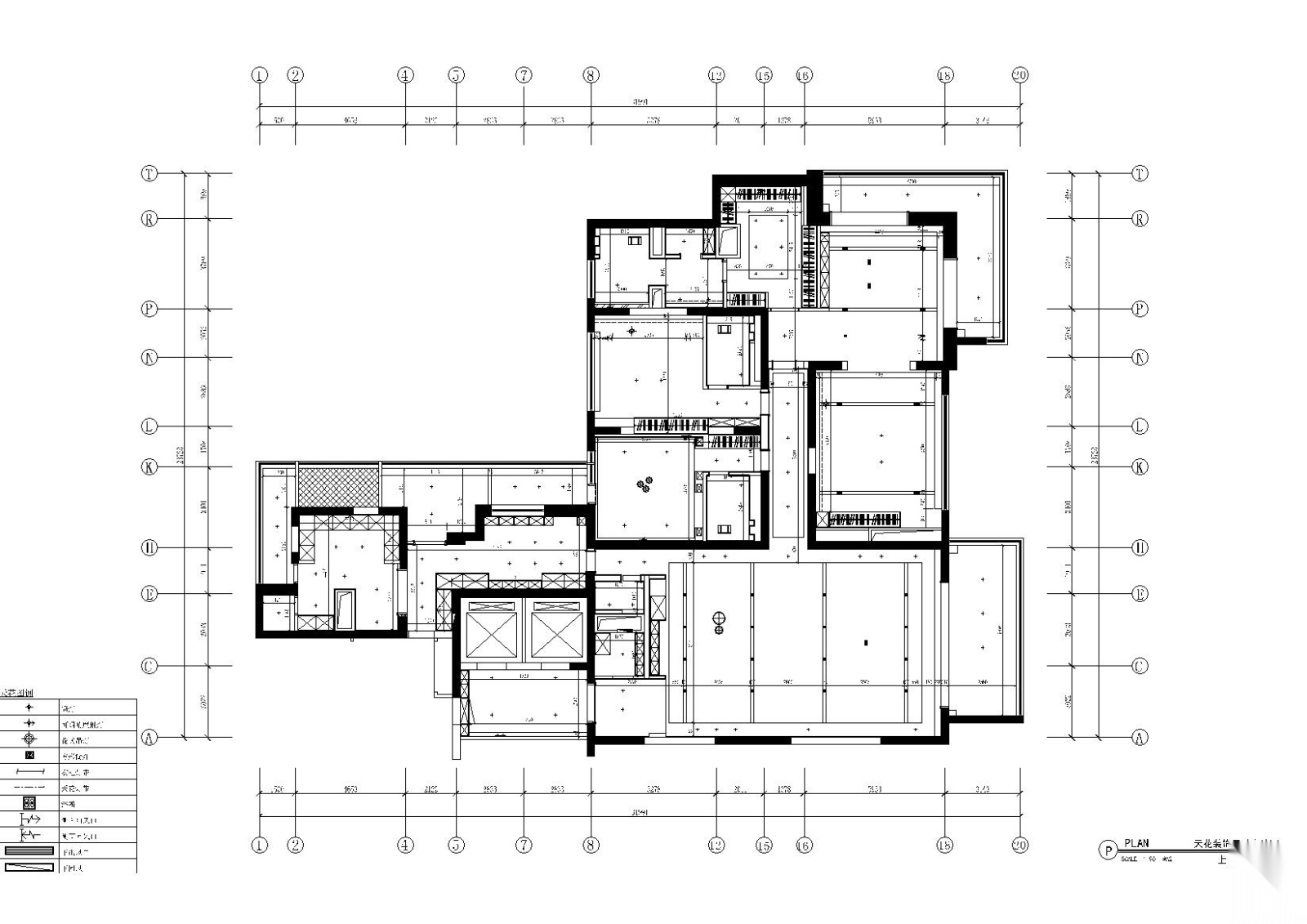 [上海]汤臣一品现代轻奢住宅施工图+效果图cad施工图下载【ID:160015163】