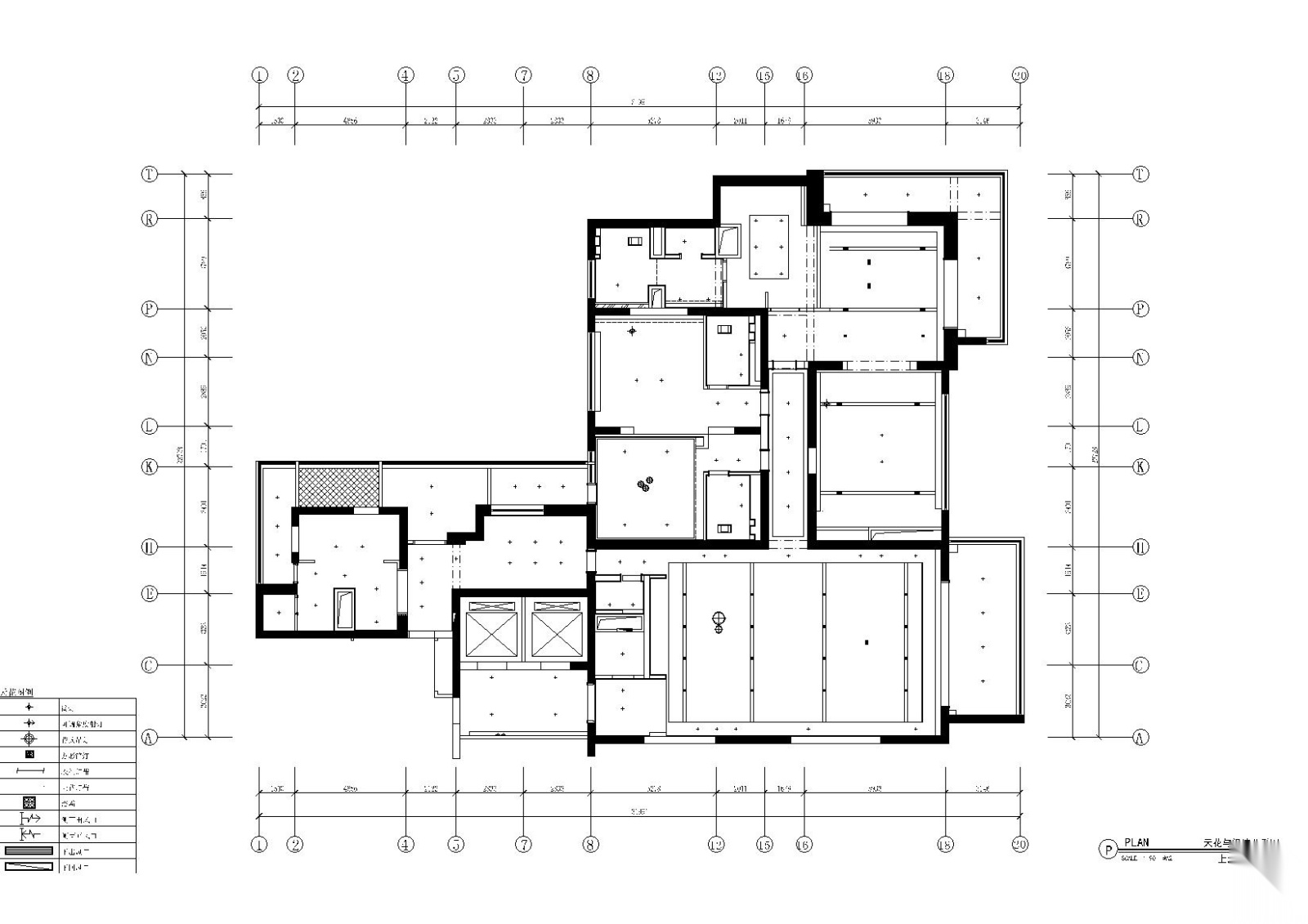 [上海]汤臣一品现代轻奢住宅施工图+效果图cad施工图下载【ID:160015163】