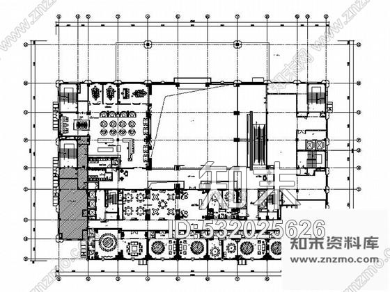 施工图辽宁东北的第一家国际五星级酒店餐厅室内施工图图纸效果细致高清，力荐！施工图下载【ID:532025626】