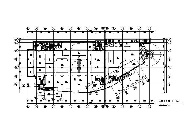 [上海]高层石材幕墙立面商业办公综合体楼建筑施工图cad施工图下载【ID:149960163】