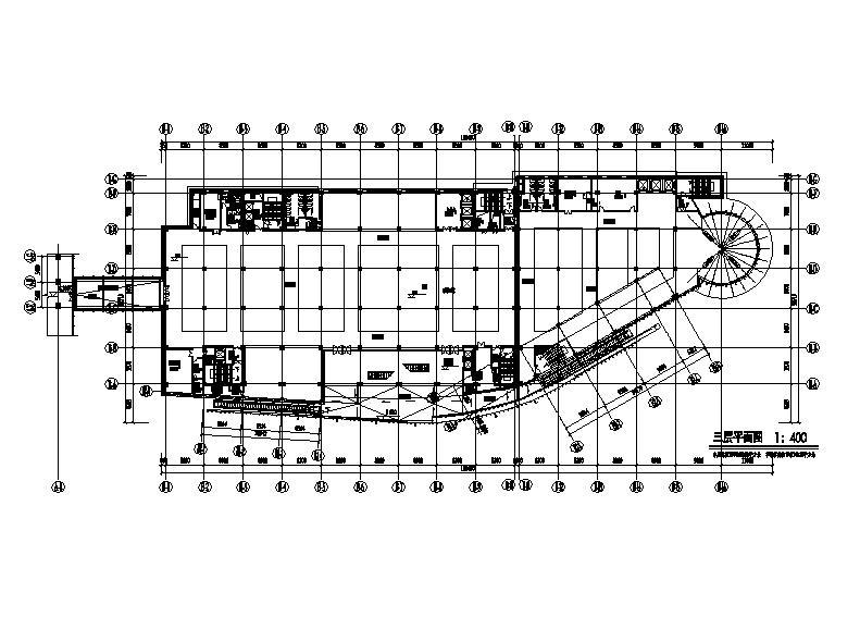 [上海]高层石材幕墙立面商业办公综合体楼建筑施工图cad施工图下载【ID:149960163】