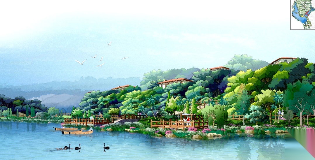 [广东]原生态商业及沿湖别墅区景观深化设计cad施工图下载【ID:161051138】