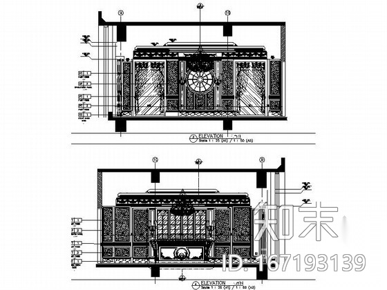 [南通]奢华五星级酒店美国厅贵宾室CAD装修图cad施工图下载【ID:167193139】