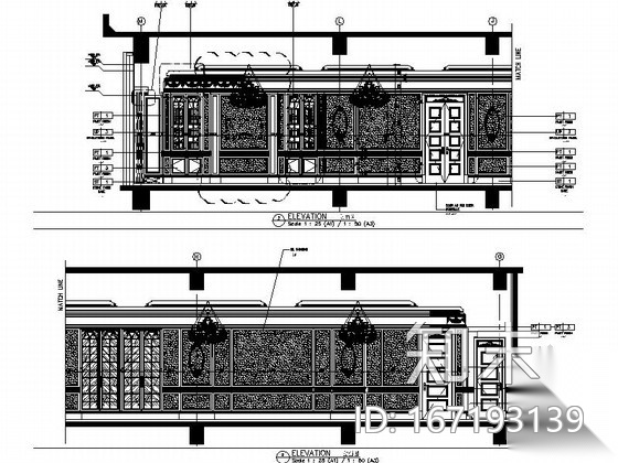 [南通]奢华五星级酒店美国厅贵宾室CAD装修图cad施工图下载【ID:167193139】