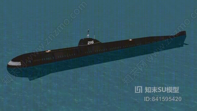 潜艇SU模型下载【ID:841595420】