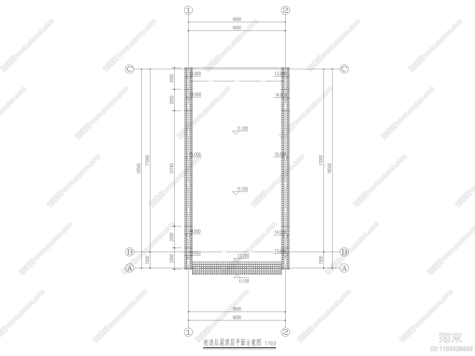 棚户区改造扩改翻工程立面改造建筑图纸2018cad施工图下载【ID:1103336659】