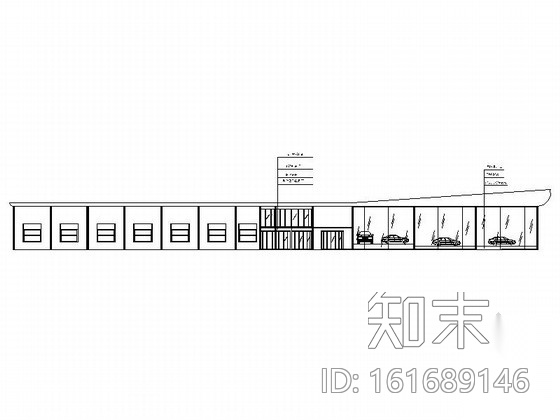 [学生作品]宝马汽车展厅设计施工图（含模型效果）cad施工图下载【ID:161689146】