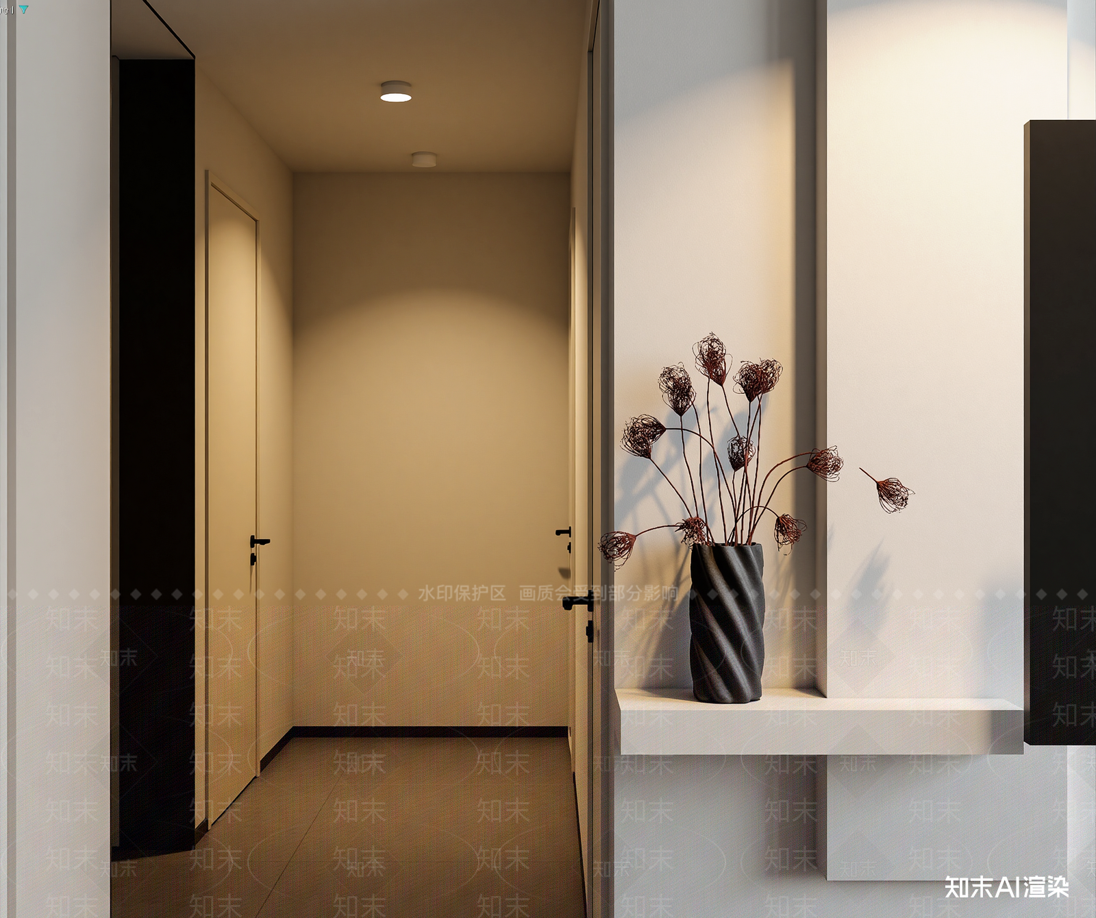 现代玄关3D模型下载【ID:1215126217】
