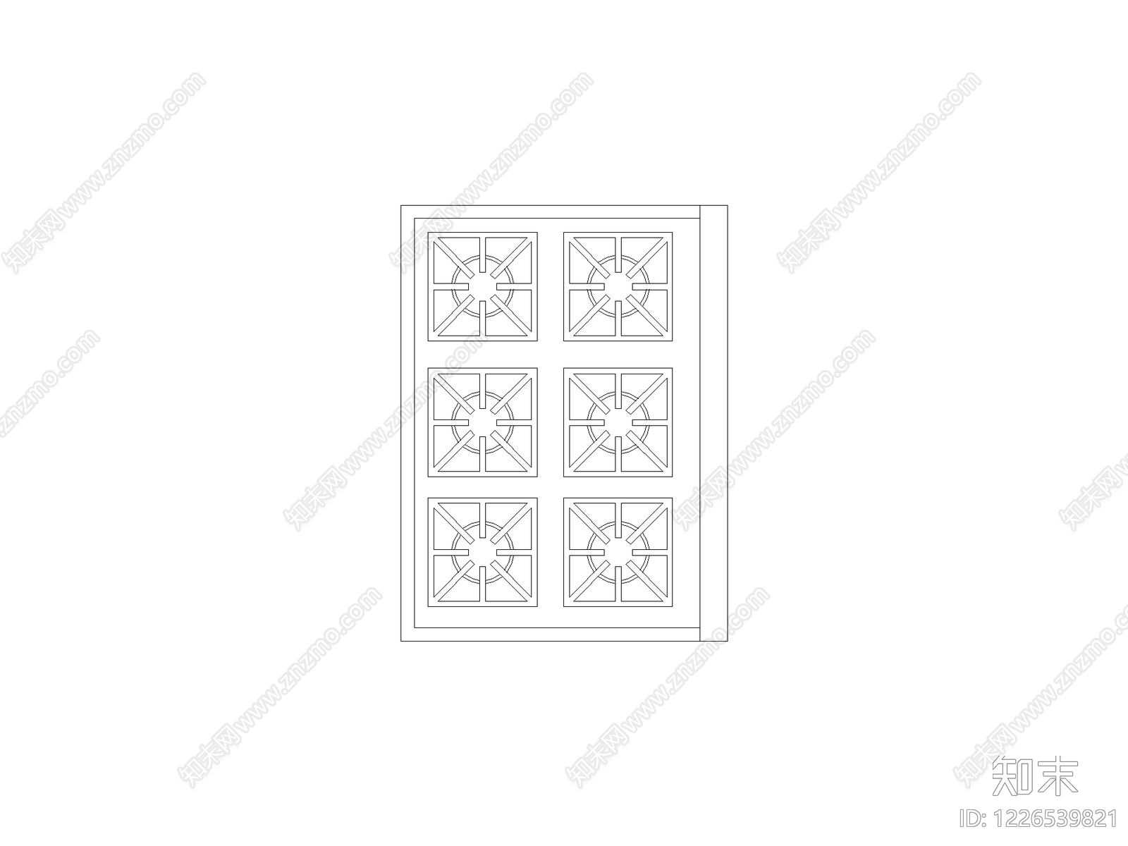 门cad施工图下载【ID:1226539821】