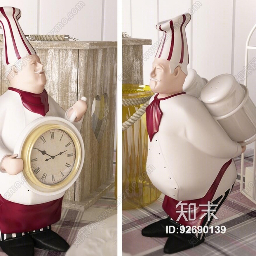 餐具组合3D模型下载【ID:92690139】