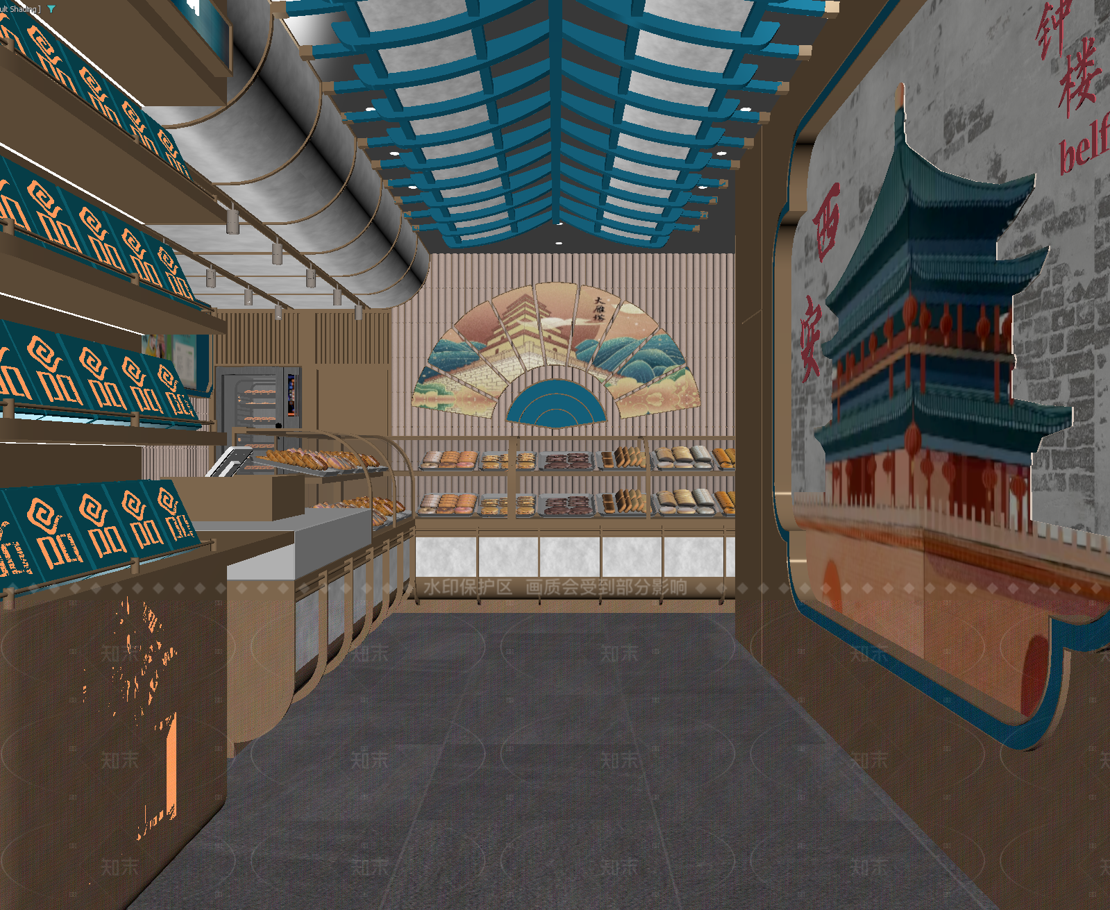 现代面包店3D模型下载【ID:1214939817】