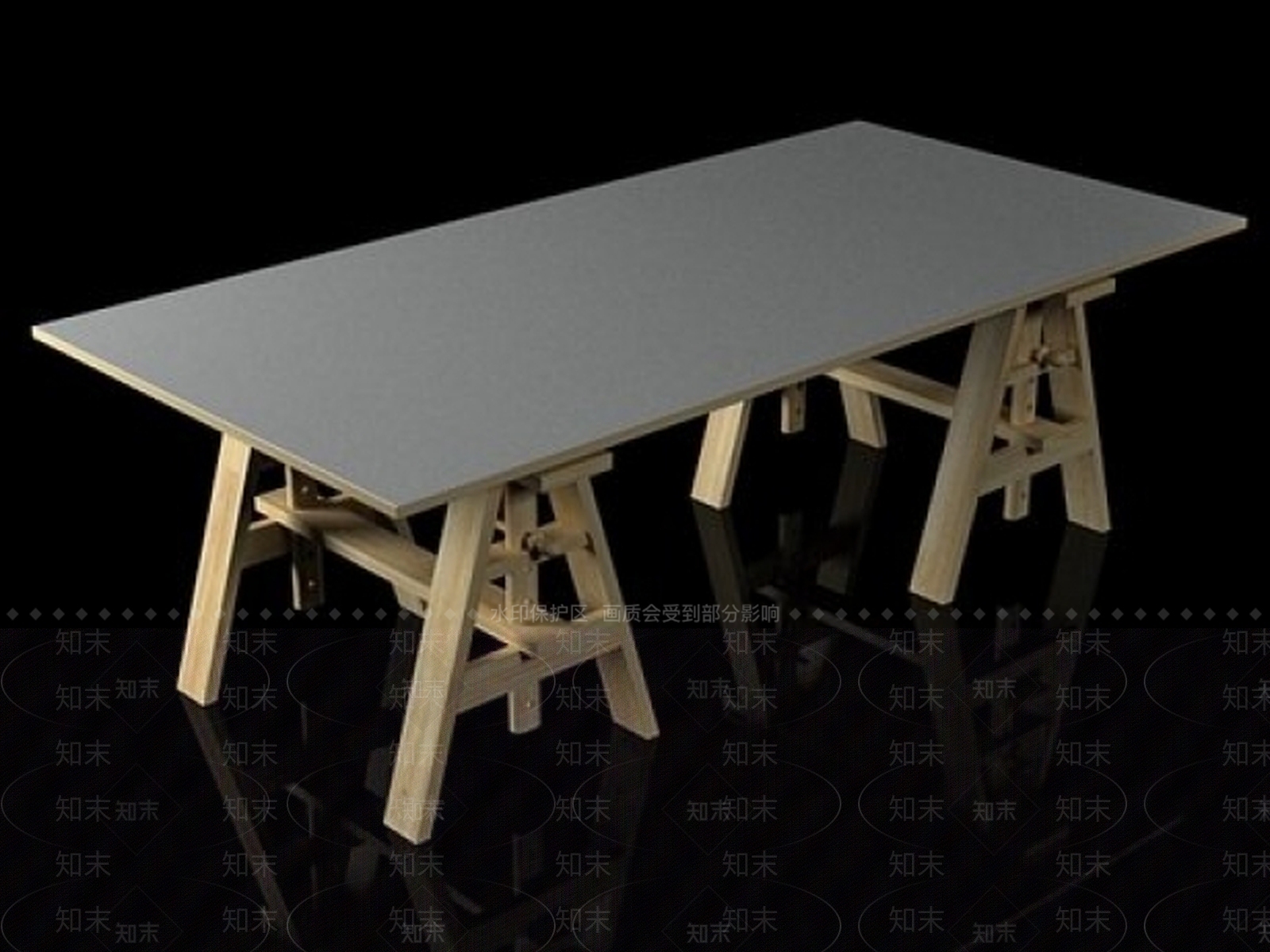 现代工作台3D模型下载【ID:178832172】