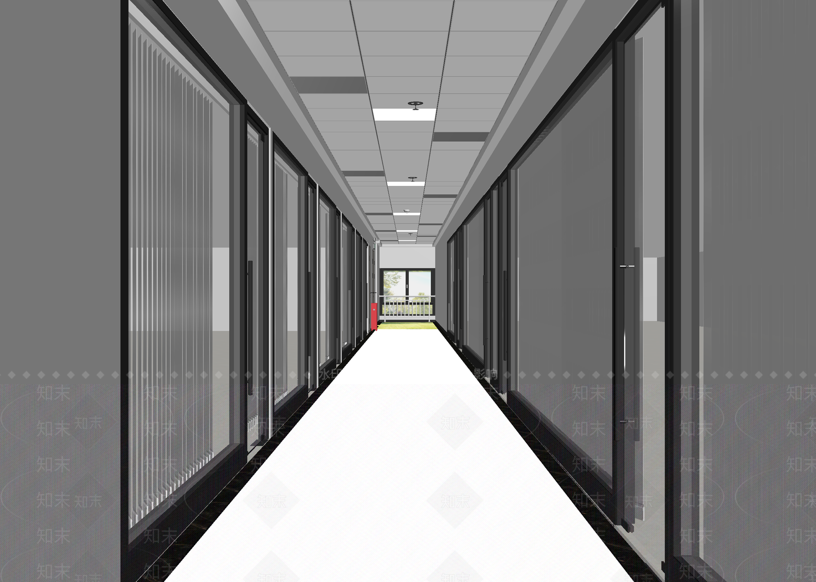 现代走廊3D模型下载【ID:1214819811】