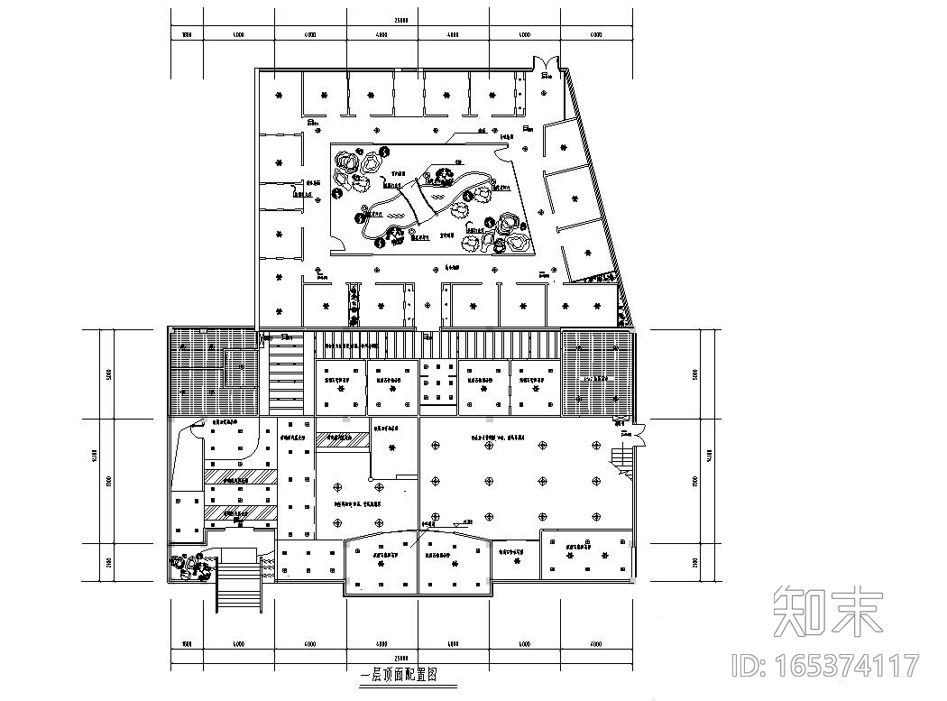 中式风格王府茗茶装修施工图设计cad施工图下载【ID:165374117】