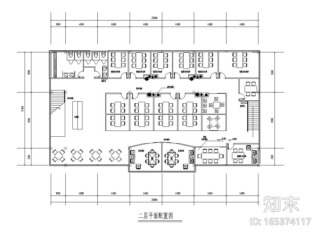 中式风格王府茗茶装修施工图设计cad施工图下载【ID:165374117】