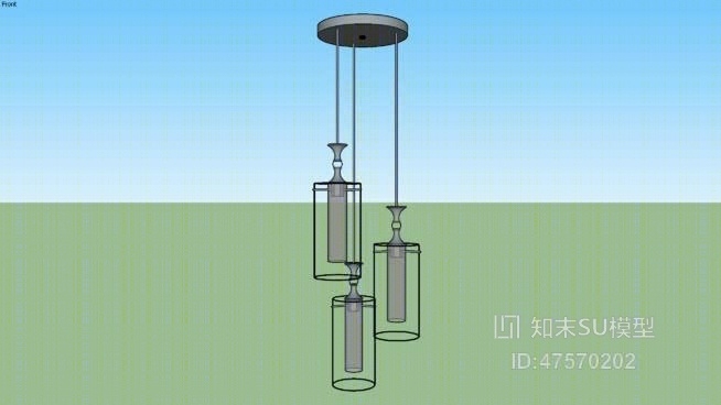 吊灯SU模型下载【ID:319275838】