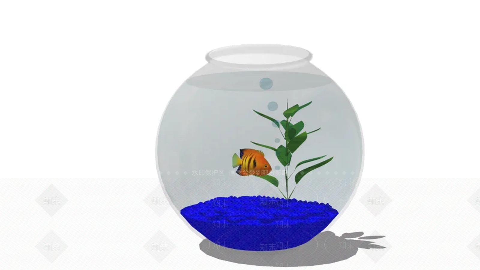 鱼缸SU模型下载【ID:1161996023】