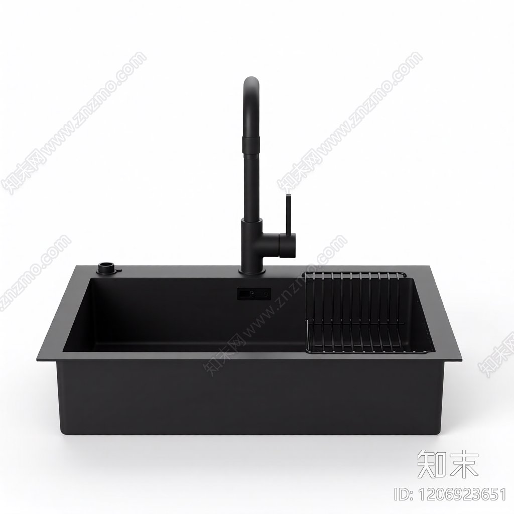 黑色水槽组合3D模型下载【ID:1206923651】
