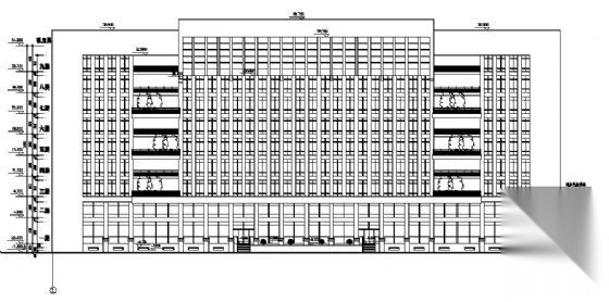 九层办公大楼建筑结构水暖电施工图cad施工图下载【ID:167037124】