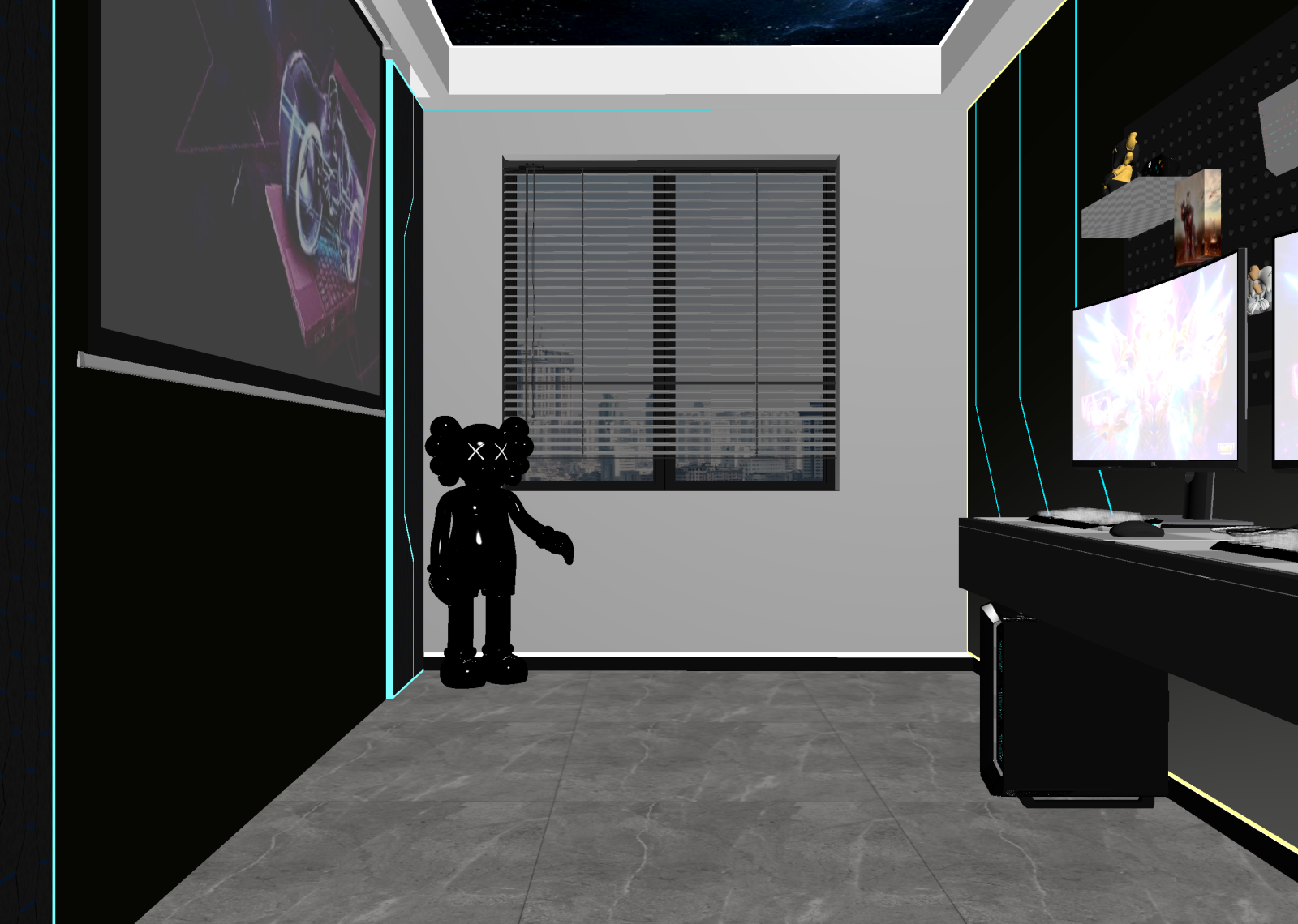 现代儿童娱乐室3D模型下载【ID:1213883151】