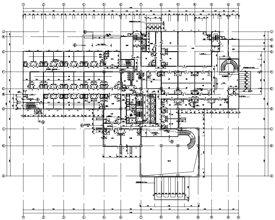 6套宾馆酒店建筑设计方案初设图CADcad施工图下载【ID:151522167】