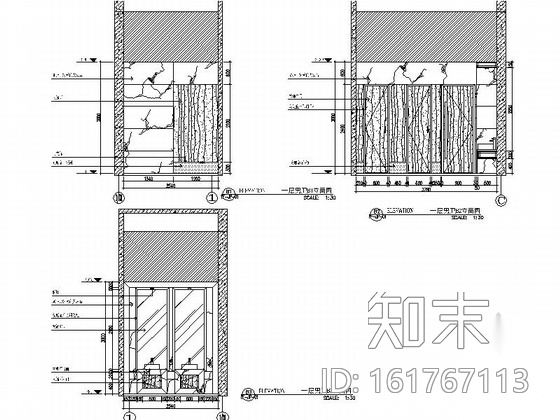 [江苏]某中式三层茗茶会所设计装修图（含效果）cad施工图下载【ID:161767113】