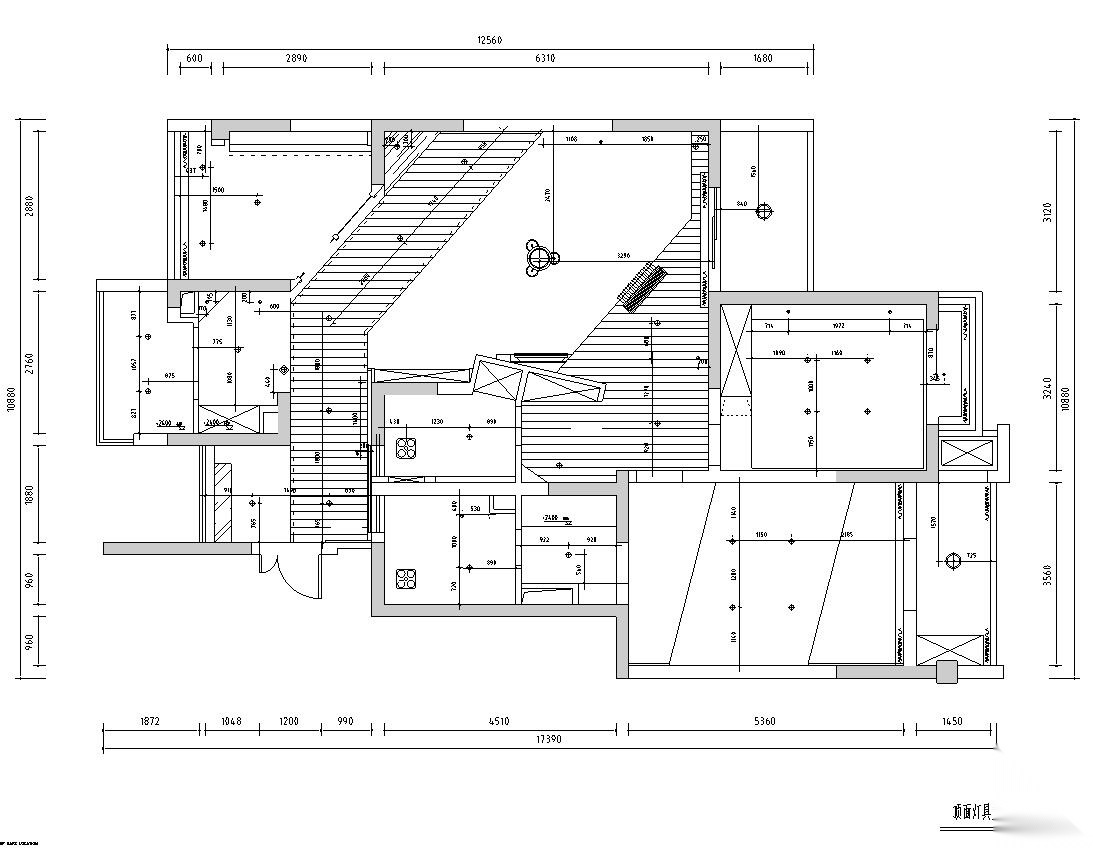 [江苏]苏州风情水岸公寓室内施工图设计（CAD+实景图）cad施工图下载【ID:160388165】