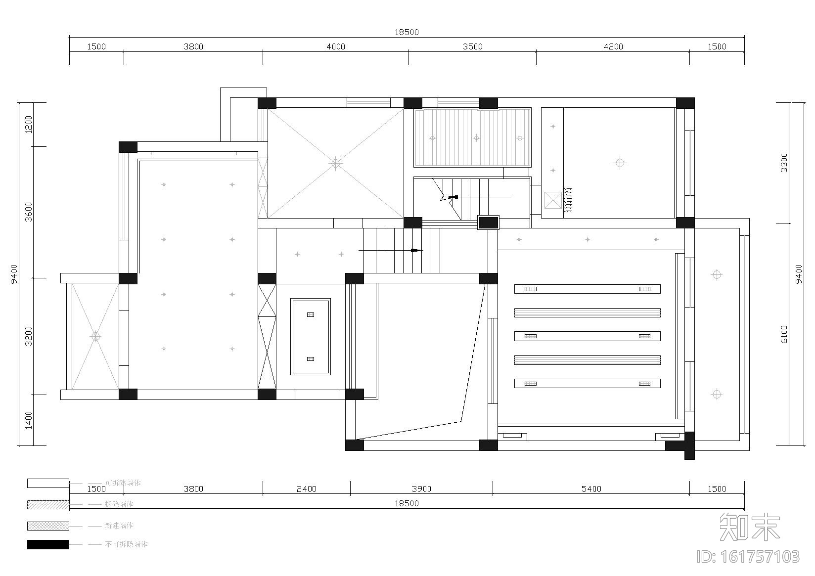 [北京]翡翠城别墅室内装饰设计施工图+实景cad施工图下载【ID:161757103】
