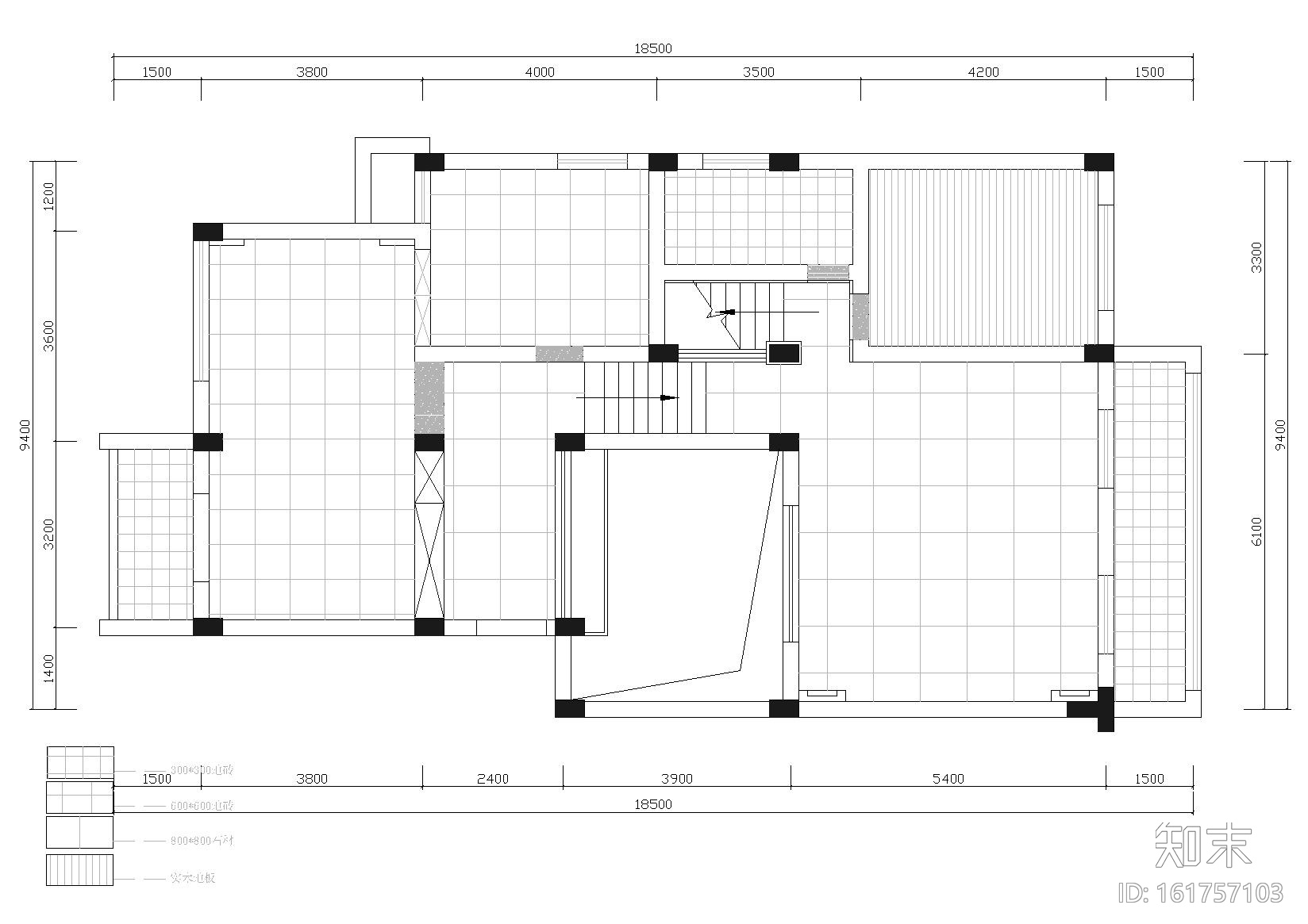 [北京]翡翠城别墅室内装饰设计施工图+实景cad施工图下载【ID:161757103】