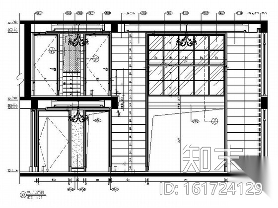 [浙江]精装欧式豪华三居室装饰施工图cad施工图下载【ID:161724129】