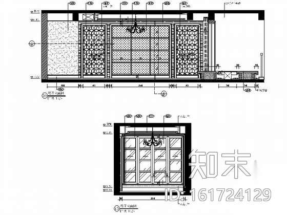 [浙江]精装欧式豪华三居室装饰施工图cad施工图下载【ID:161724129】