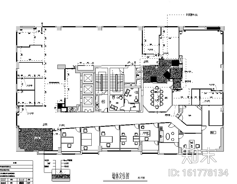 中式禅意风格意境办公空间设计施工图（附效果图）施工图下载【ID:161778134】