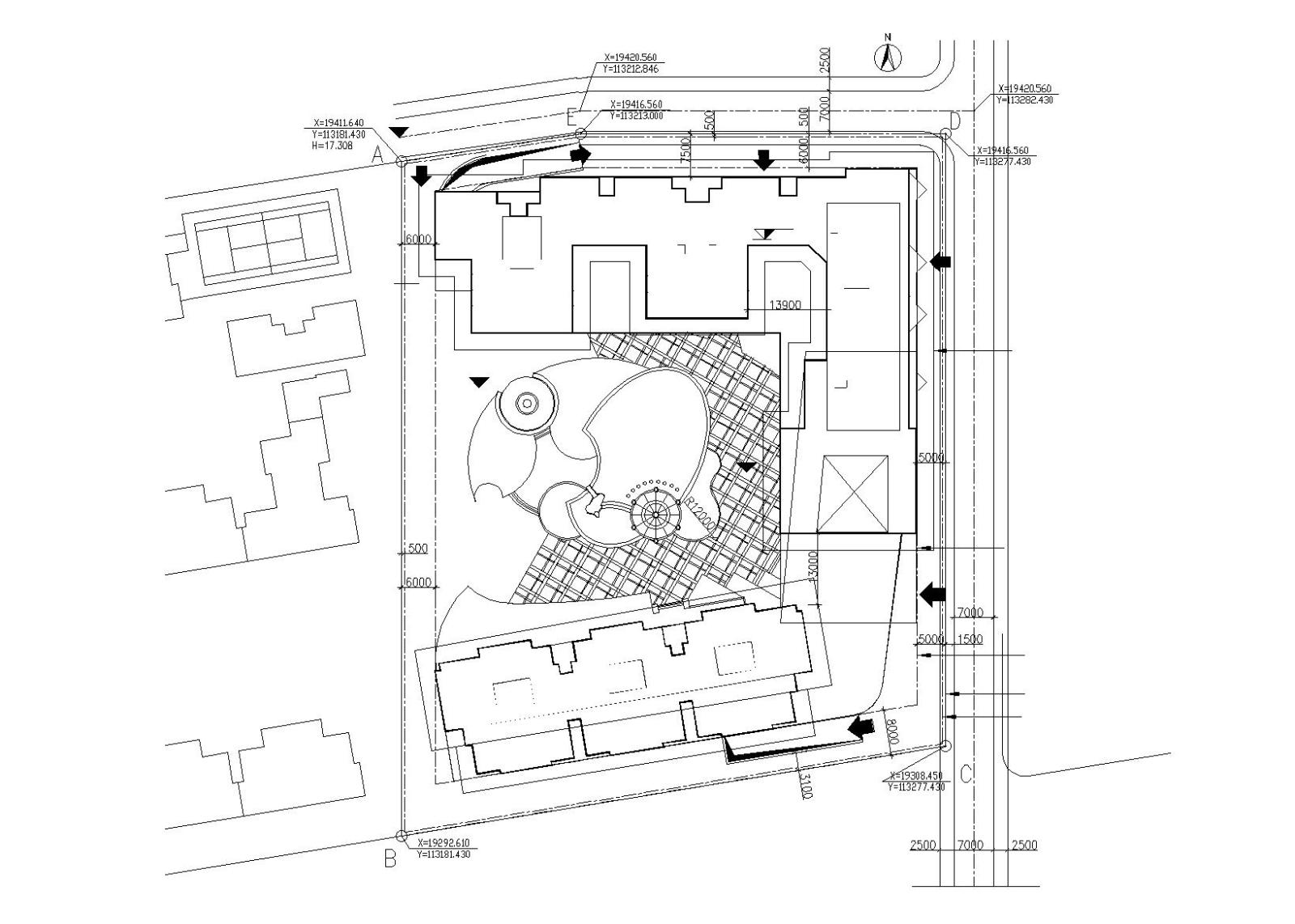 北京国际大厦建筑设计施工图（CAD）cad施工图下载【ID:149862103】